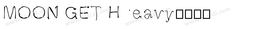 MOON GET Heavy字体转换